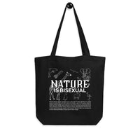 Nature is Bisexual Pride Accessory Black Eco Tote Bag Eco Tote