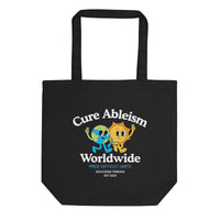 Cure Ableism Worldwide Black Eco Tote Bag Eco Tote