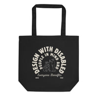 Design with Disabled People in Mind Black Eco Tote Bag Eco Tote