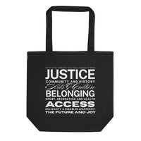 Disability Pride Bag 8 Themes Word Art Black Eco Tote Eco Tote