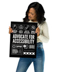 Advocate for Accessibility Poster Disability Pride Enhanced Matte Paper Poster