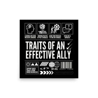 Traits of an Effective Ally Poster Pride Enhanced Matte Paper Poster Matte Paper Poster