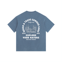 Queer & Trans Summer Camp Size Inclusive California Pride Vintage Washed Oversize Tee Vintage Wash Oversize Tee