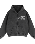 Disability is not a bad word Zip-Through Boxy Fleece Hoodie Zip-Through Boxy Hoodie