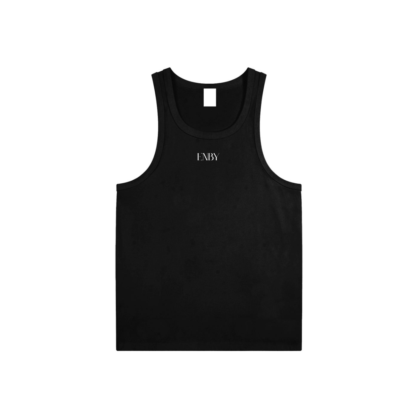 Enby Pride Minimal Non Binary Pride front of Black High Performance Tank Top High Performance Tank Top