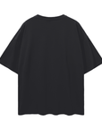Nature is Bisexual Pride T-Shirt on Black Oversize Deep Drop Shoulder Tee