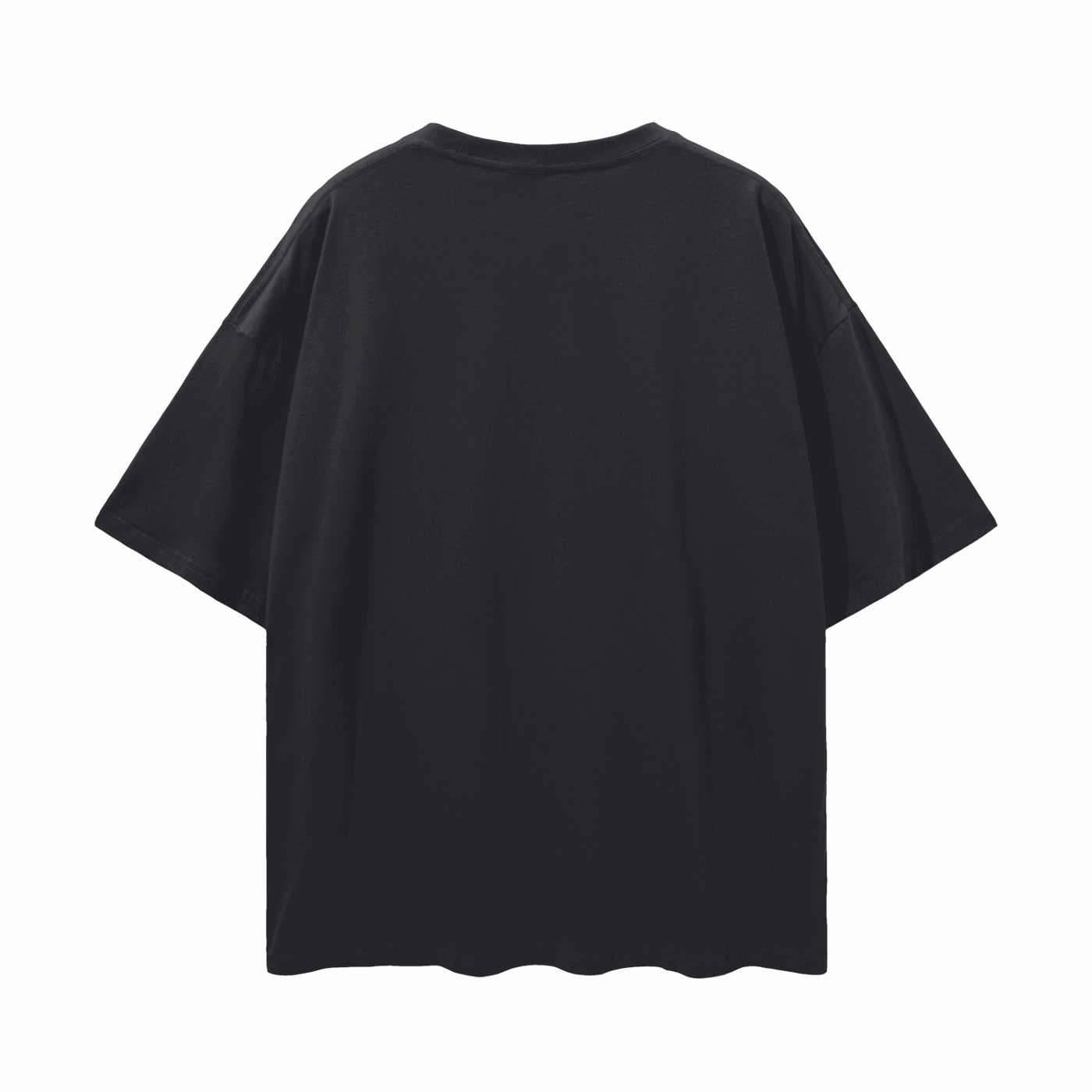 Hot T-Boy Summer Trans Pride on front of Black Oversize Deep Drop Shoulder Tee Oversize Deep Drop Shoulder Tee - 190 GSM