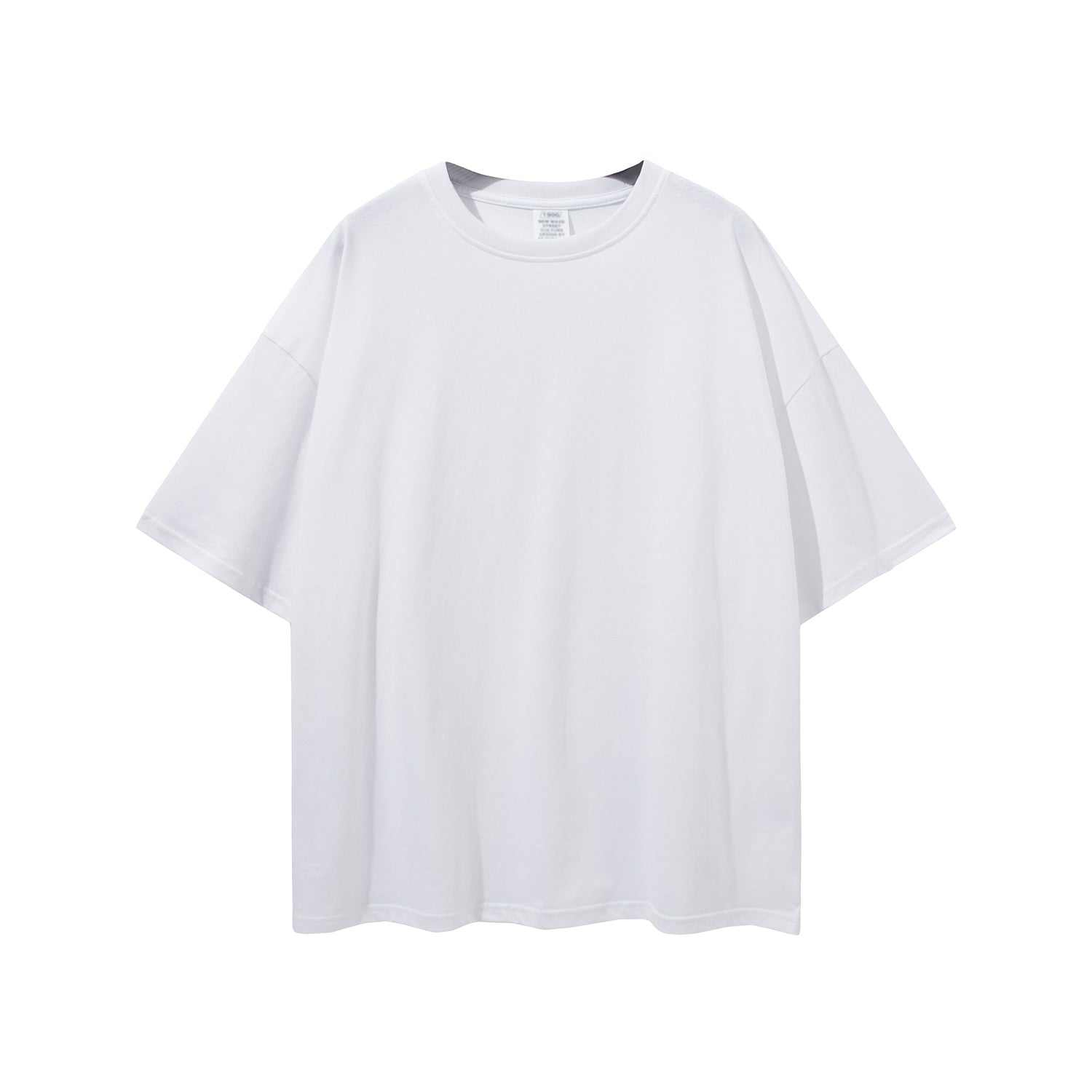 Camiseta con gráfico del orgullo gay chino Tongzhi en blanco, de gran tamaño y hombros caídos (190 g/m²)