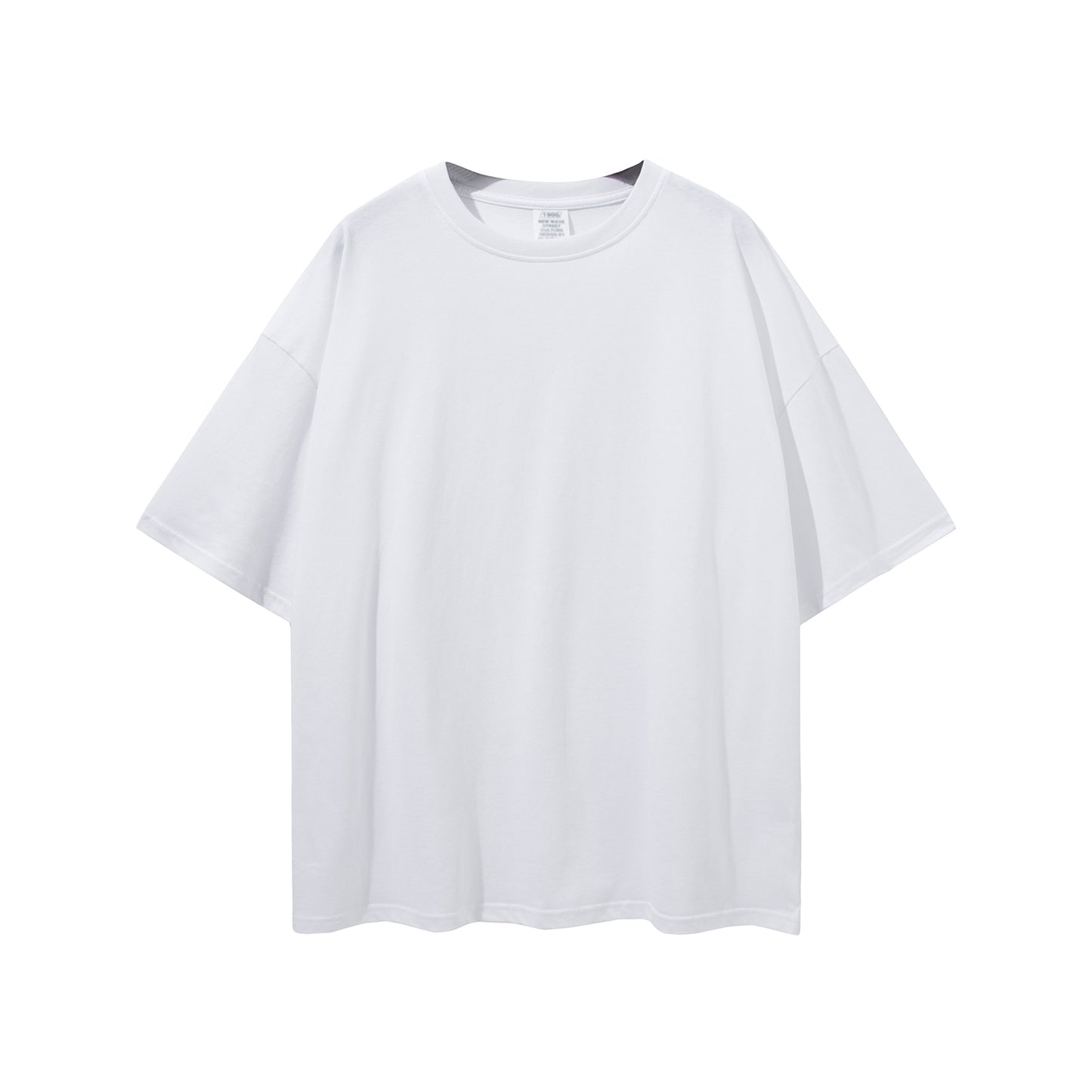 NuTongzhi Intersectional Pride Chinese Streetwear Graphic Tee on White Oversize Deep Drop Shoulder Tee - 190 GSM