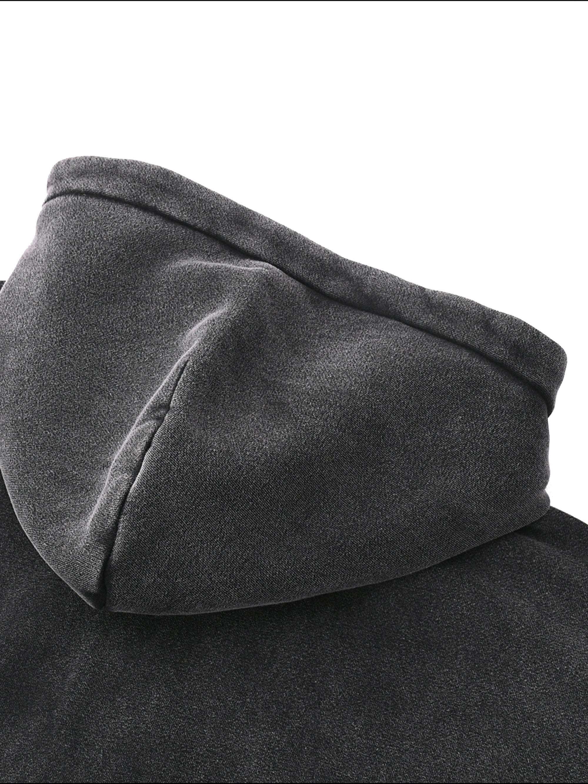 T Boy of NY Sweatshirt Boxing Aesthetic front of Zip-Through Boxy Fleece Hoodie Zip-Through Boxy Hoodie