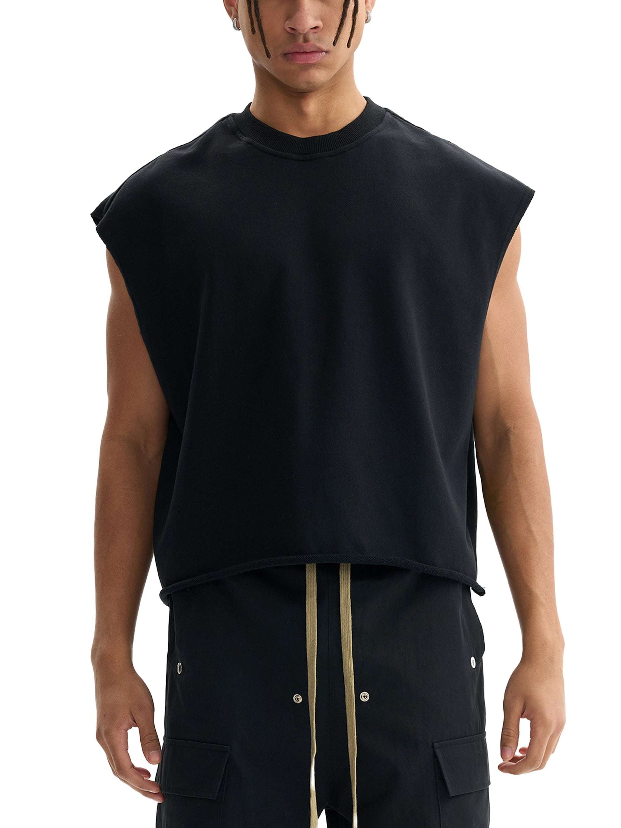 Power Bottom Gay Pride Eat It Punk Grunge Vibes Black French Terry Boxy Tank Top