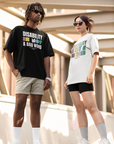 Disability is NOT a bad word Disability Pride Size Inclusive Black Oversize Tee Size Inclusive Oversize Tee