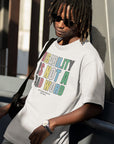Disability is NOT a bad word Disability Pride Flag Colors Size Inclusive Oversize Tee Size Inclusive Oversize Tee