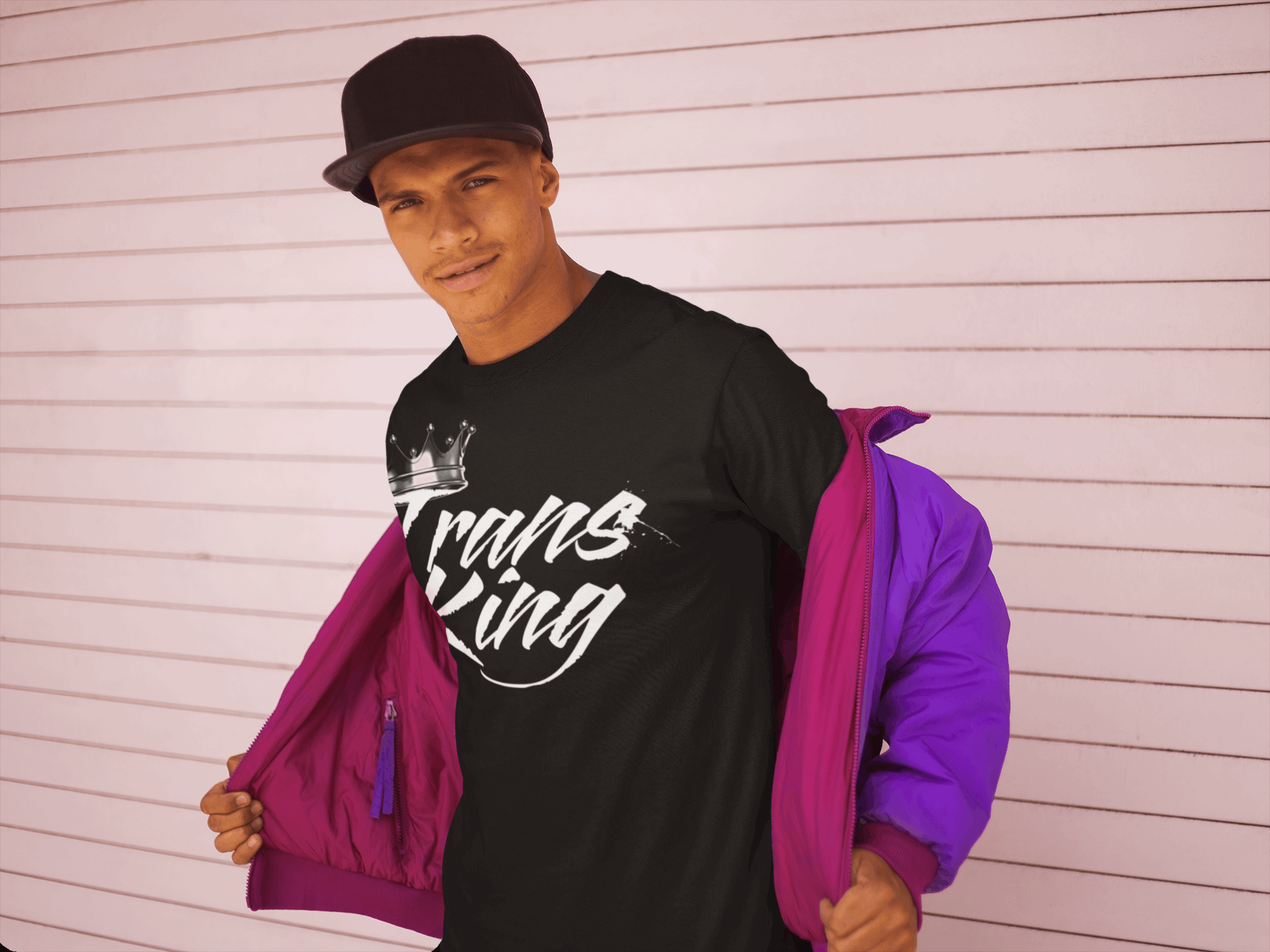 trans pride black pride t-shirt