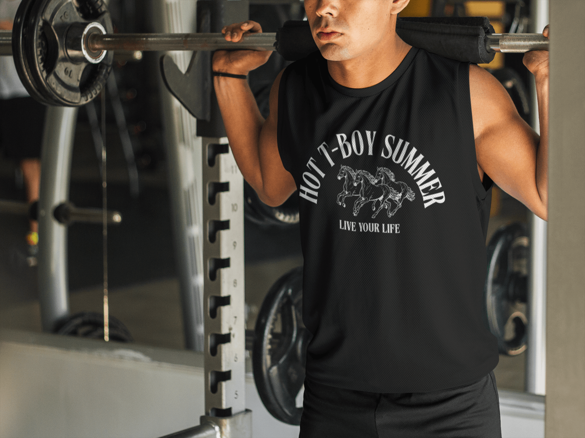 Hot T Boy Summer Live your Life Transmasc Pride Relaxed Fit Sleeveless Tank Top Relaxed Fit Sleeveless Tank Top