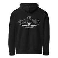 Top Challenger Non Binary Division Undefeatable on back of Black Eco Raglan Hoodie Eco Raglan Hoodie