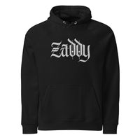 Zaddy Sweatshirt Top Quality Embroidered Zaddy Black Eco Raglan Hoodie Eco Raglan Hoodie