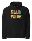 BlaQ Pride Black & Queer Pride Red Yellow Green Eco Raglan Hoodie Eco Raglan Hoodie