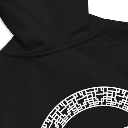 Nova Edge Threads Logo Black or Gray Sweatshirt with Sleeve and Back Designs Eco Raglan Hoodie