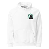 Stud Big Brother Club Black Lesbian Pride Premium Embroidered White Eco Raglan Hoodie Eco Raglan Hoodie