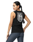 Gaymer Pride Streetwear Style LGBTQ+ Pride Video Games on back of Black Tank Top Relaxed Fit Sleeveless Tank Top