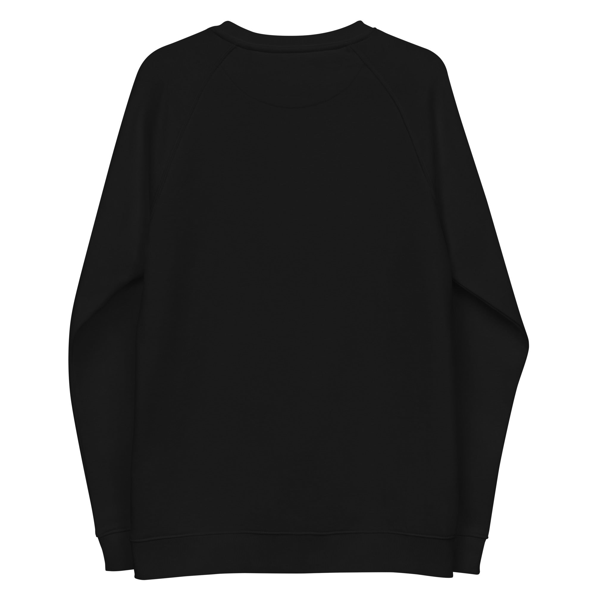 BlaQ Pride Geometric Design Iconic African Culture Colors on Black Organic Cotton Raglan Sweatshirt Organic Raglan Sweatshirt