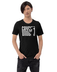 Gaysian Pride Warrior Design on front of Size Inclusive Black Relaxed Fit T-Shirt Relaxed Fit T-Shirt