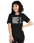 Gaysian Pride Warrior Design on front of Size Inclusive Black Relaxed Fit T-Shirt Relaxed Fit T-Shirt