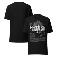 Nature is Intersex T-Shirt for Intersex Pride on Black Relaxed Fit T-shirt Relaxed Fit T-Shirt