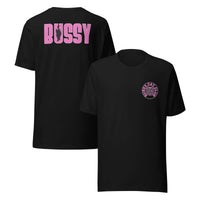 Bussy Cat Club Gay Pride Tboy Pride Black and Pink Size Inclusive T-shirt Relaxed Fit T-Shirt