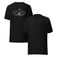 Top Challenger Non Binary Division Enby Pride on back of Black Relaxed Fit T-shirt Relaxed Fit T-Shirt