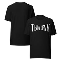 T Boy of NY Transmasc Pride Boxing Inspired Front Design on Black Relaxed Fit T-shirt Relaxed Fit T-Shirt