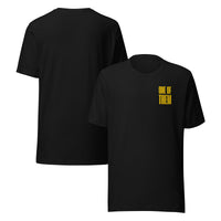 One of Them Genderqueer Pride Trans Pride Embroidered Yellow on Black Relaxed Fit T-shirt Relaxed Fit T-Shirt