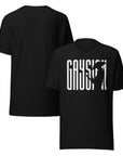 Gaysian Pride Warrior Design on front of Size Inclusive Black Relaxed Fit T-Shirt Relaxed Fit T-Shirt