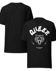 Queer Pride Tee Black and White Tiger Tattoo Design on front of Size Inclusive Relaxed Fit T-shirt Relaxed Fit T-Shirt