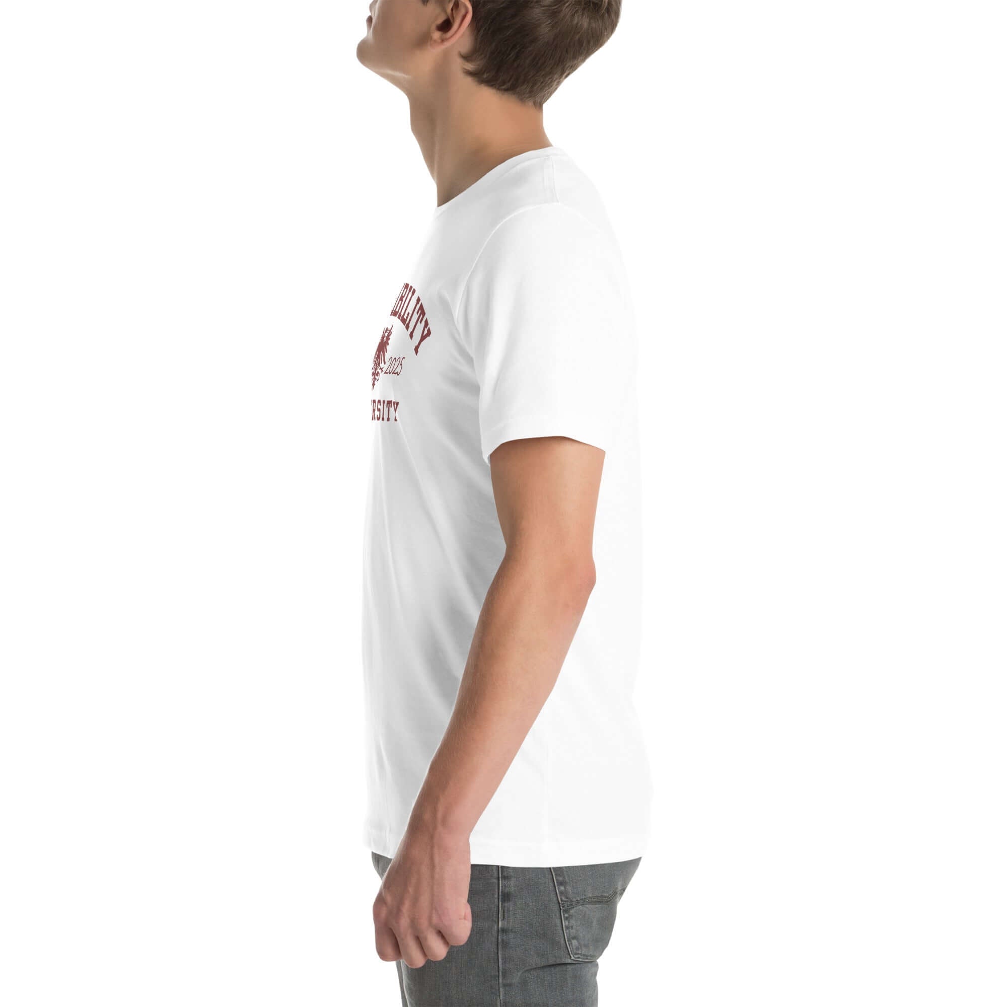 Accessibility University Disability Pride Tee on Black, Grey or White Relaxed fit T-shirt Relaxed Fit T-Shirt